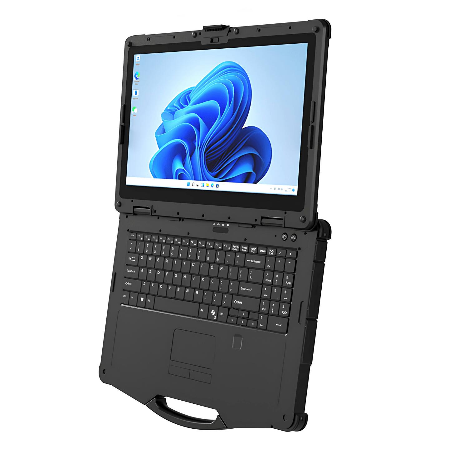 Notebook Industrial X15A, código NB-X15AI7IW11P, com tela 15,6”, proteção IP65, Intel Core i7-1265U, 32GB RAM, SSD 1TB, Windows 11 Pro, Wi-Fi 6, Bluetooth, GPS e 2 portas LAN.