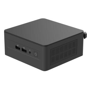 Mini PC Industrial NUC13PRO com Intel Core i7-1360P, 16GB RAM, SSD 500GB, 2 portas HDMI, LAN e Wi-Fi para automação, supervisão e aplicações embarcadas.