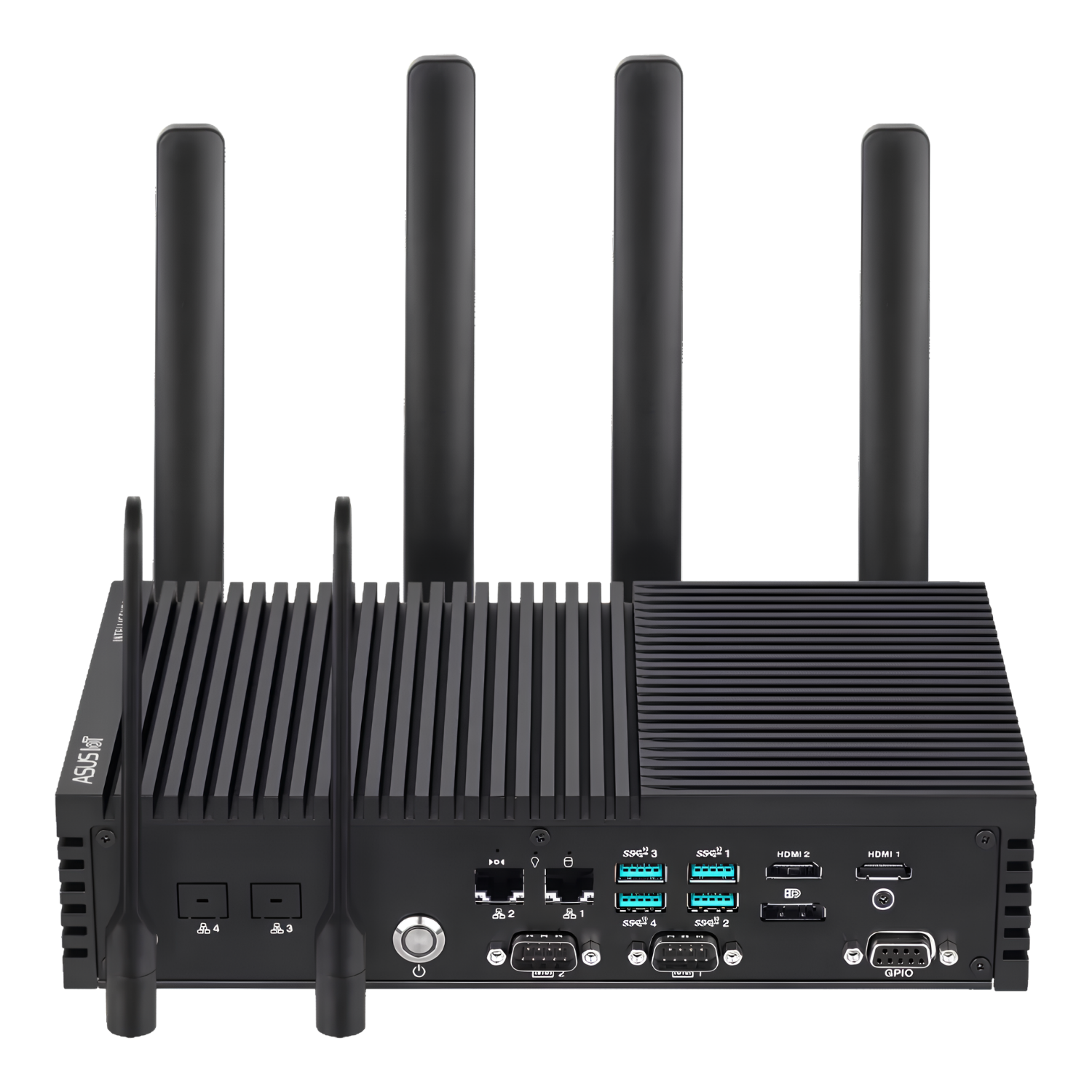 Box PC Industrial Portwell PE2000U-I512BW11PTD com Intel Core i5-1245UE, 8GB DDR5, SSD 256GB, Dual LAN, portas COM, HDMI, DisplayPort e Windows 11 para automação industrial.