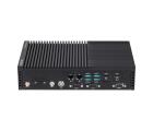 Box PC Industrial Portwell PE2000U-I512BW11PTD com Intel Core i5-1245UE, 8GB DDR5, SSD 256GB, Dual LAN, portas COM, HDMI, DisplayPort e Windows 11 para automação industrial.