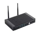 Box PC Industrial Fanless PL64I3-GT com Intel Core i3-1215U, 8GB RAM, SSD 256GB, Dual LAN, Dual COM, HDMI, USB e Wi-Fi para automação industrial.