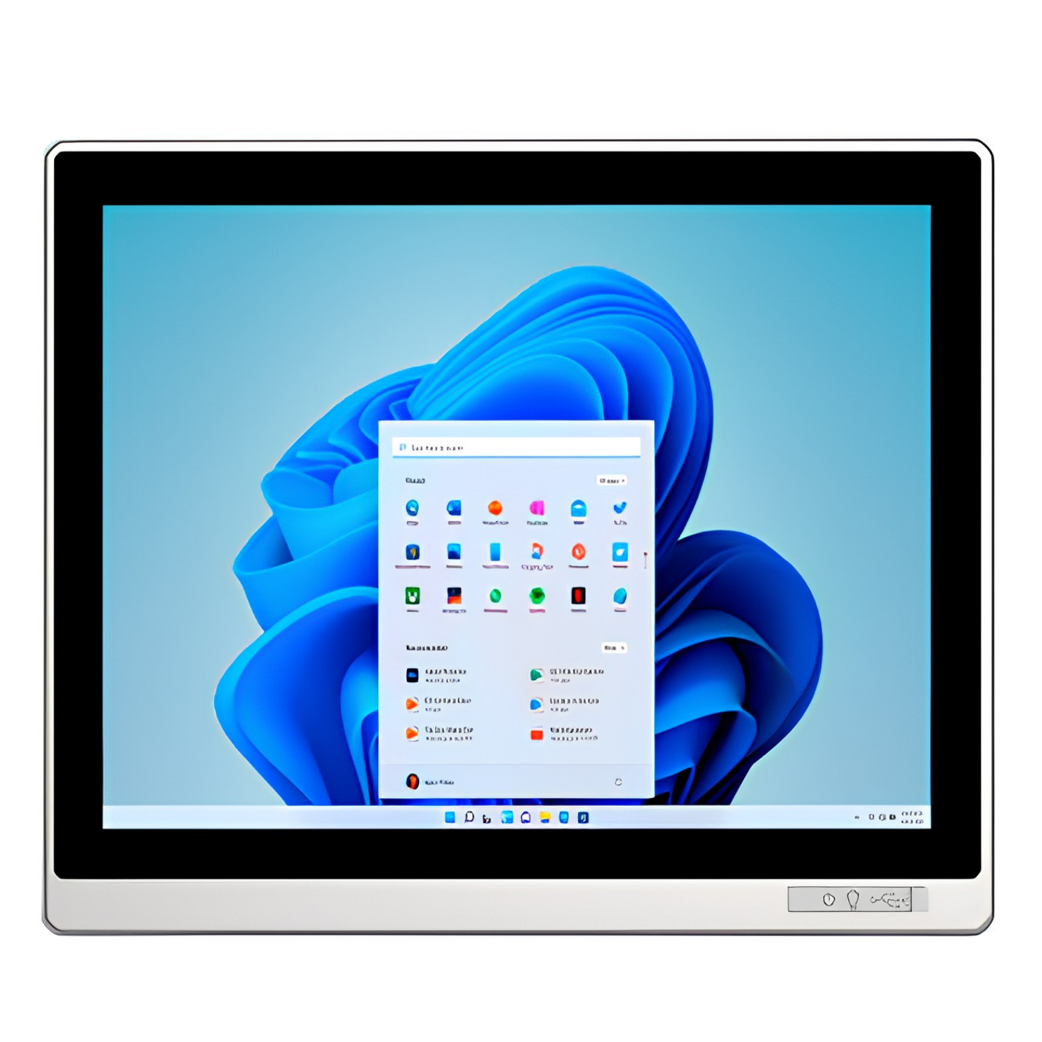 Painel PC Industrial Fanless PULSE 150, código PULSE-22150C-1135G7A, com tela 15”, touch capacitivo, proteção frontal IP65, traseira IP20, Intel Core i5-1135G7, 8GB RAM, SSD 120GB, 2 COM, 4 USB e 3 RJ45.