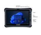 Tablet Industrial EX TB-U11EXI5 Durabook U11I-EX com Intel Core i5-1230U, tela touch 11,6” Full HD, 8GB RAM, SSD 256GB, Windows 11 Pro, certificação ATEX Zona 2/22 e proteção IP66.
