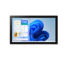 Painel PC Industrial Fanless PULSE 215, código PULSE-I5C215CBW11P, com tela 21,5”, touch capacitivo, proteção frontal IP65, traseira IP20, Intel Core i7-1195G7, Windows 11 Pro, 2 COM, 4 USB e 2 RJ45.