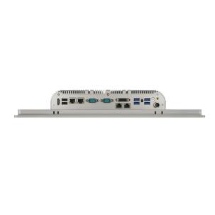 Painel PC Industrial VISION-RJT19CI51135G7AW11I com tela 19”, touch capacitivo, IP65 frontal, Dual LAN, USB, COM e HDMI para automação industrial.
