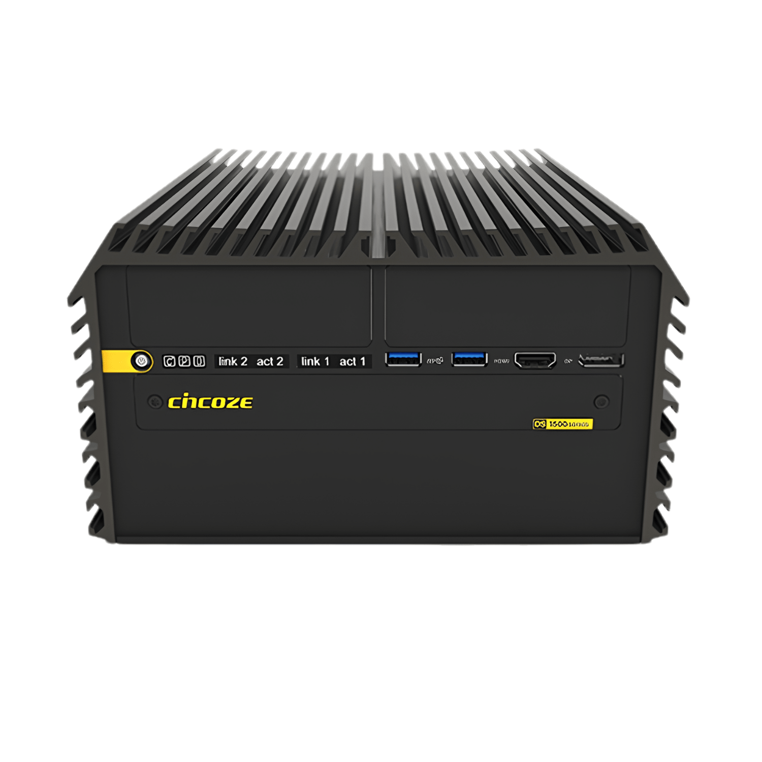 Box PC Industrial Fanless Portwell WEBS-DS1501-IDT com Intel Core Ultra 7, chipset Intel W880, 16GB DDR5, SSD 500GB, Wi-Fi, interfaces COM, RJ45 e alimentação 9–48VDC.